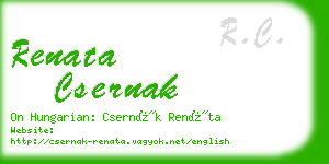renata csernak business card